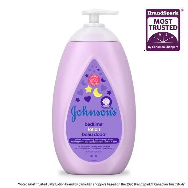 Johnson's Baby Bedtime Lotion for Dry Skin, 800 mL