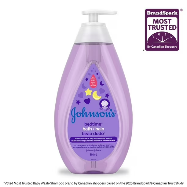 Johnson's No More Tears Bedtime Bath 800 mL