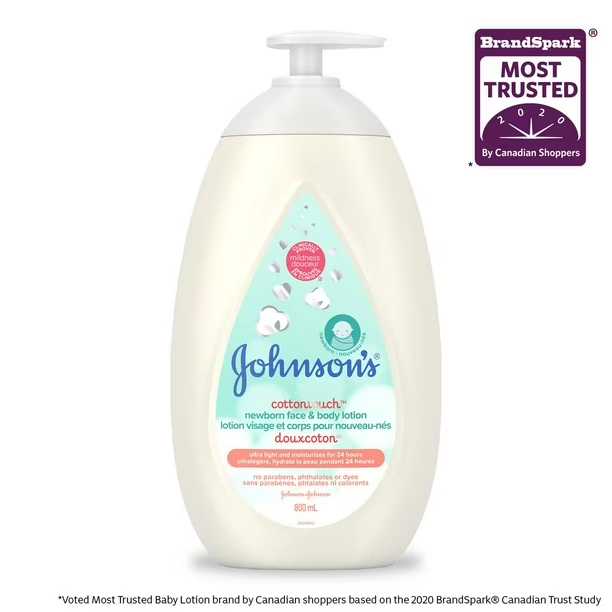 Johnson's Cottontouch Newborn Face & Body Lotion  800 mL