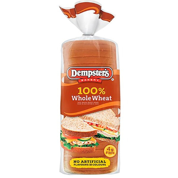 Dempsters Whole Wheat Bread 675g