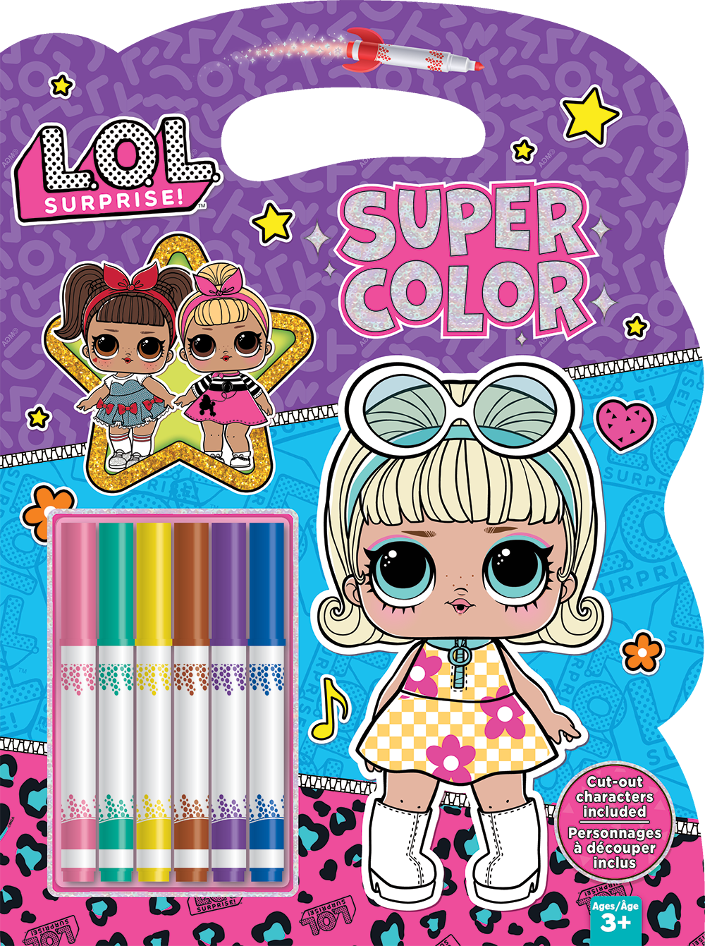 Super Cool Coloring Book with 6 Markers - LOL Surprise!