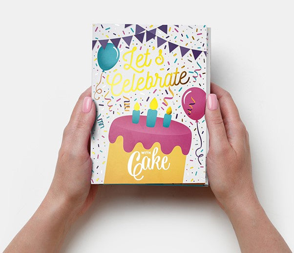 Instacake Card - Let's Celebrate, Vanilla Confetti”