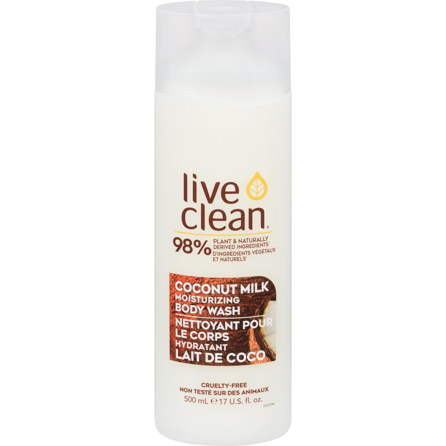 Live Clean Coconut Milk Moisturizing Body Wash 500ml