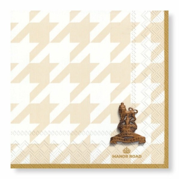 Manor Road Classic Houndstooth Luncheon Napkins