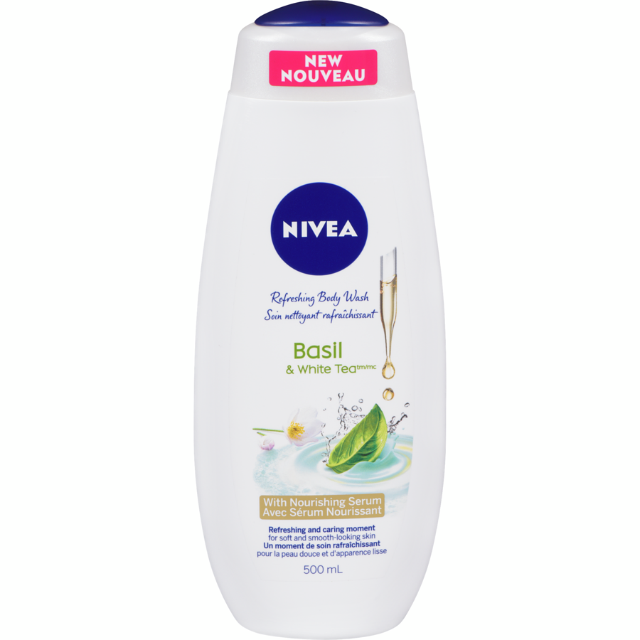 Nivea Refreshing Body Wash Basil & White Tea 500ml