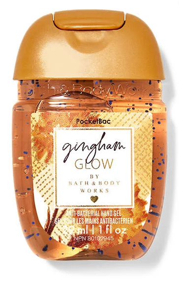 Bath & Body Works Gingham Glow PocketBac Anti-Bacterial Hand Gel 1 fl oz/29 ml