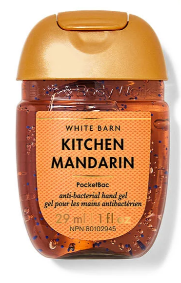 Bath & Body Works Kitchen Mandarin PocketBac Anti-Bacterial Hand Gel 1 fl oz/29 ml