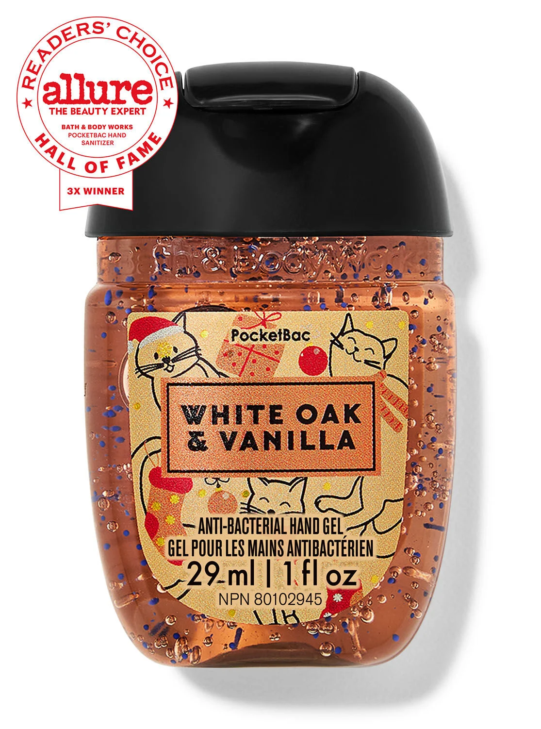 Bath & Body Works White Oak & Vanilla PocketBac Anti-Bacterial Hand Gel 1 fl oz/29 ml