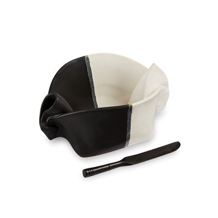 Hilborn Pottery Pinch Pot, Black & White