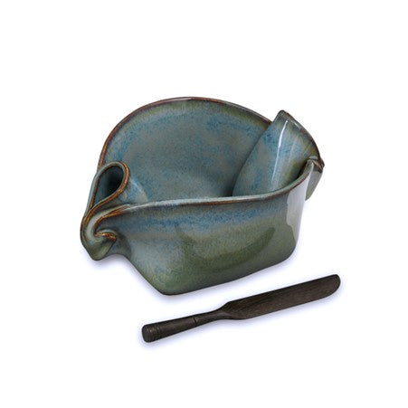 Hilborn Pottery Pinch Pot, Medley Sable Edging