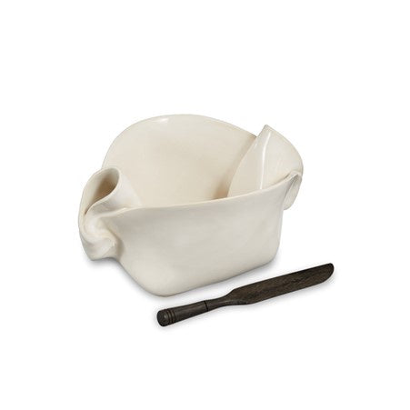 Hilborn Pottery Pinch Pot, Simply White