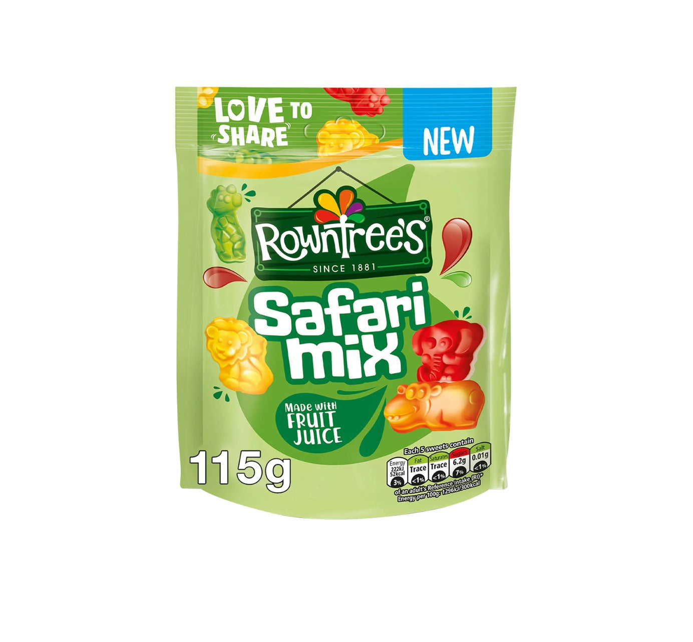 Rowntrees Safari Mix 115g