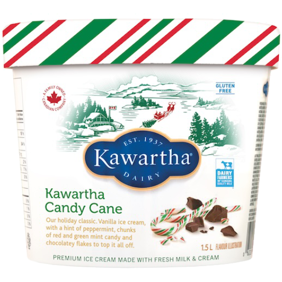 Candy Cane Kawartha Ice Cream 1.5L