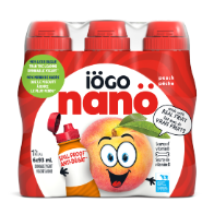 iÖGO nanö 1% Peach Drinkable Yogurt 6 x 93 mL