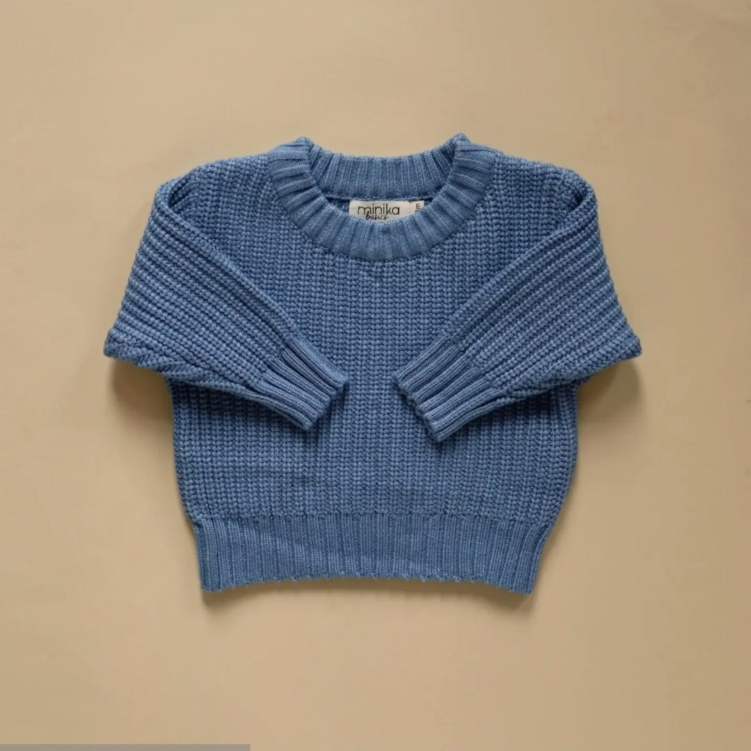 Minika Indigo Knit Sweater