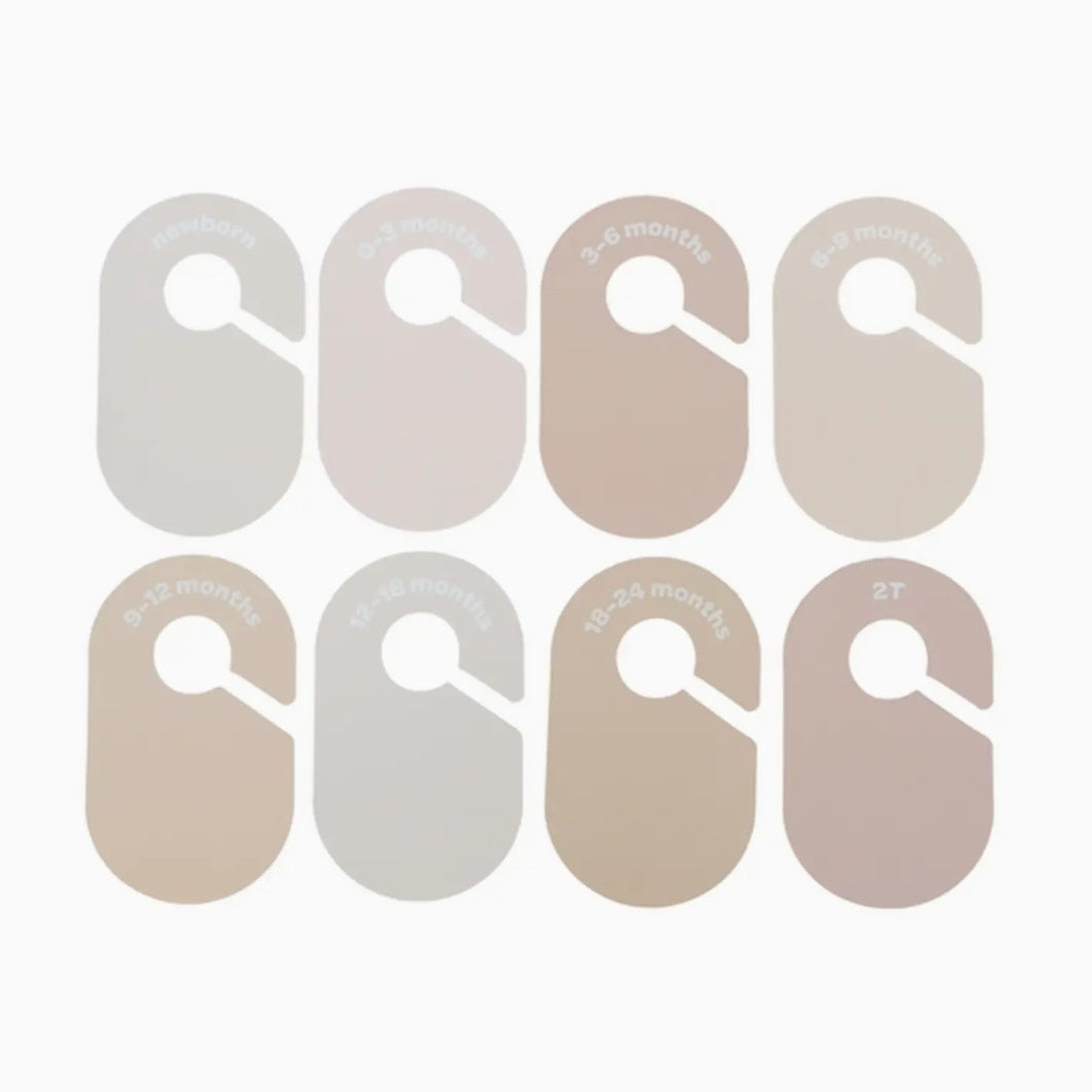 3 Sprouts Neutral Solid Baby Closet Dividers (Newborn To 24 Months)