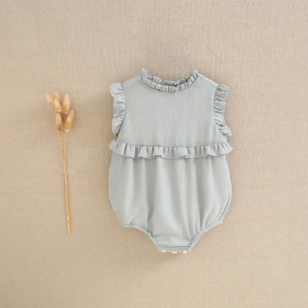 Dadati Aquamarine  Baby Frog Girl Ceremony Romper 12m