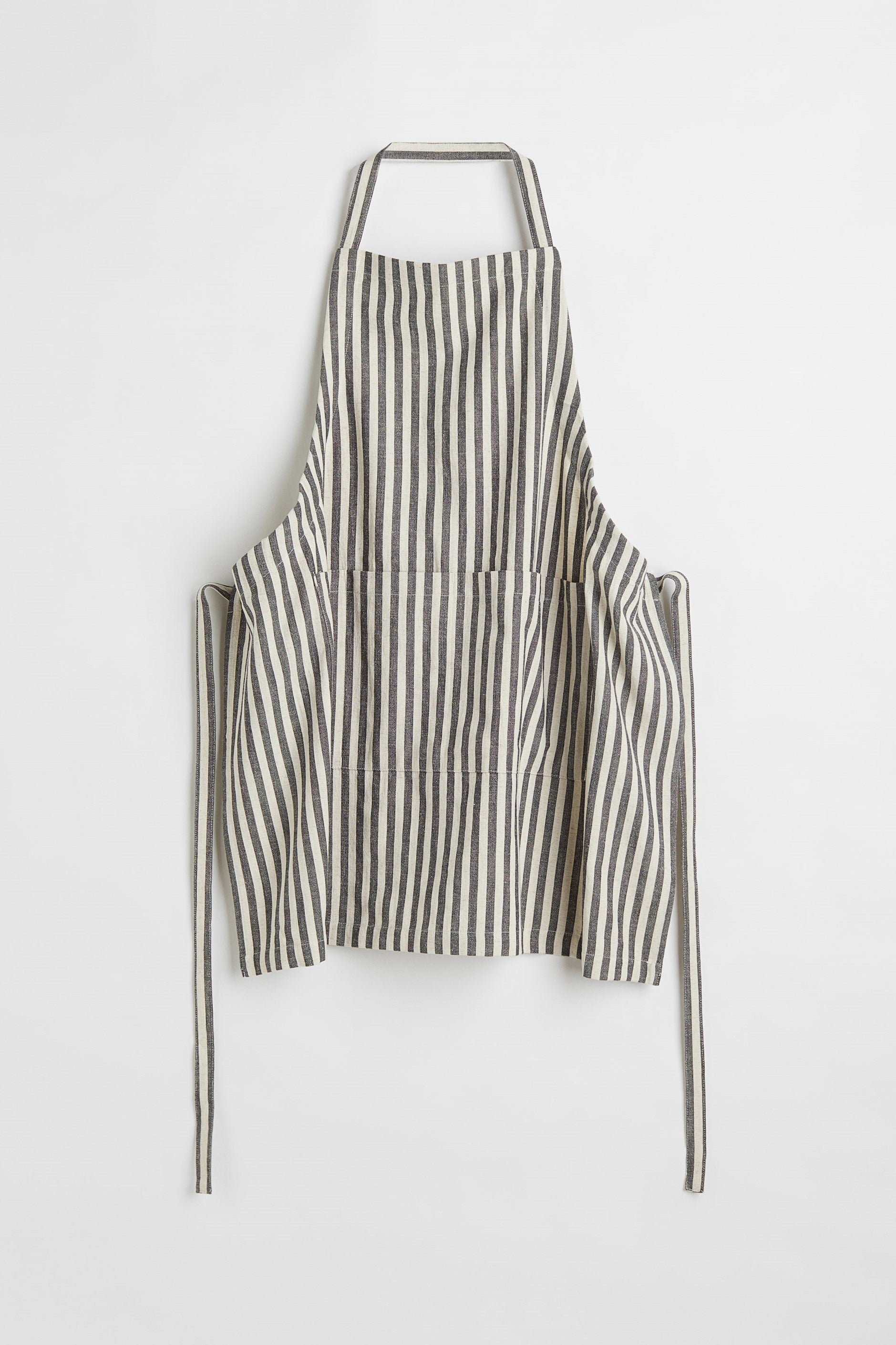 Striped Apron, H&M, Dark Grey