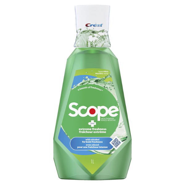 Crest Scope Plus Extreme Freshness Mouthwash 1l