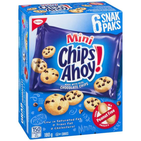 Christie Mini Chips Ahoy  Cookies 6x30g