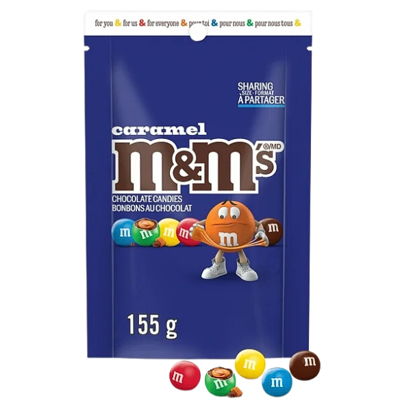 M&M'S Caramel Chocolate Candies Sharing Bag 155g