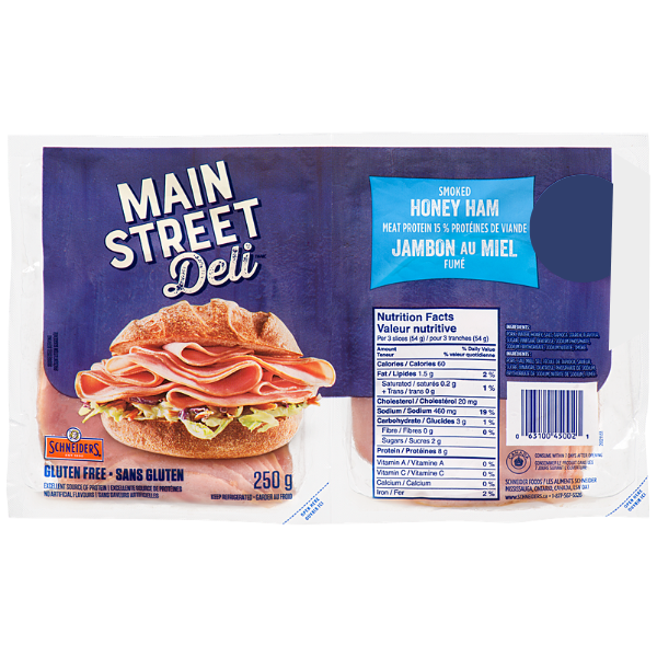 Main Street Deli Smoked Honey Ham 250g