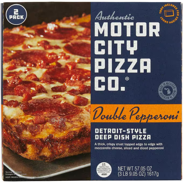 Motorcity Pizza Co. Deep Dish Pepperoni Pizza 2x808g