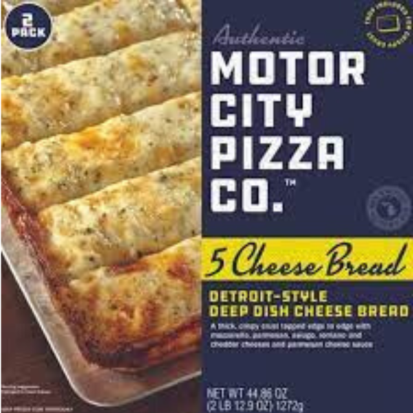 Motorcity Pizza Co. Deep Dish Cheese Bread 2x636g