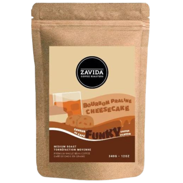 Zavida Bourbon Praline Cheesecake Medium Roast All Purpose Ground Coffee 340g