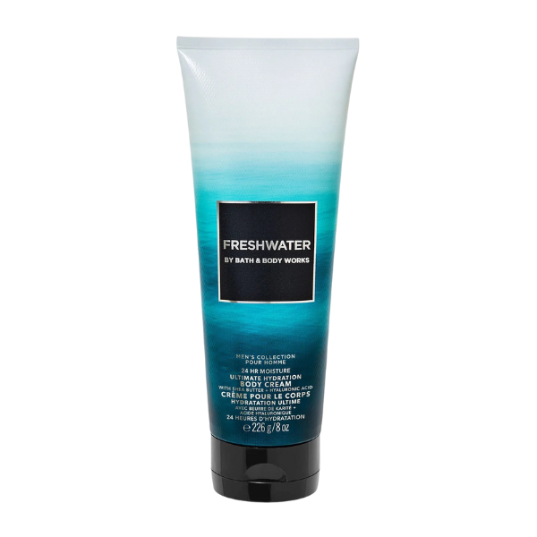 Bath & Body Works Freshwater Men's Collection 24 HR Moisture Ultimate Hydration Body Cream 226 g/8 oz