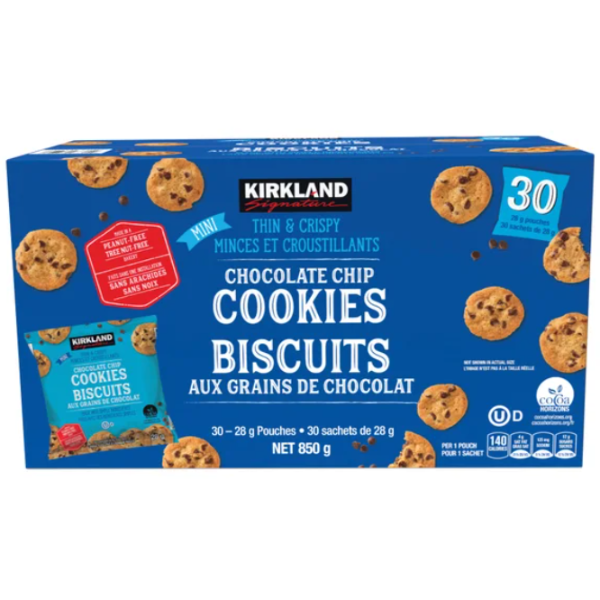 Kirkland Signature Mini Chocolate Chip Cookies 30x28g