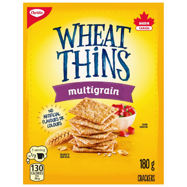 Christie Wheat Thins Multigrain Crackers 180g
