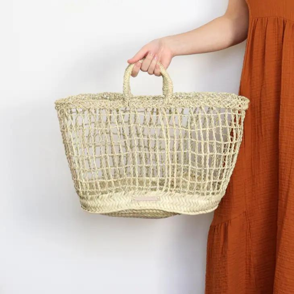 Faro Straw Beach Tote