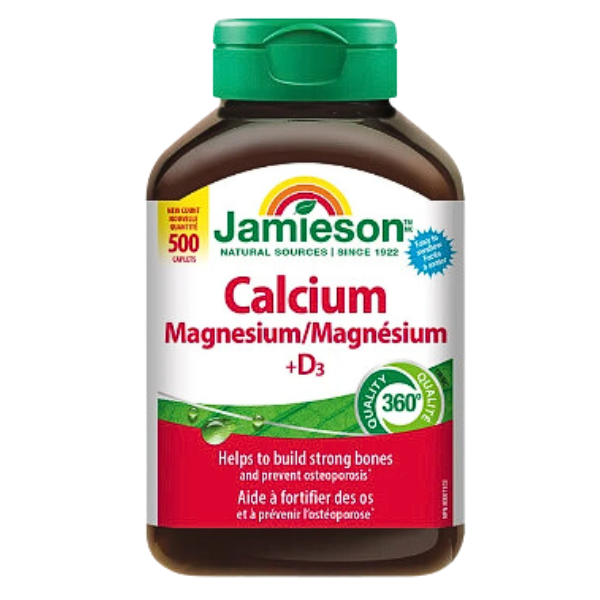 Jamieson Calcium Magnesium w/Vitamin D 500ct