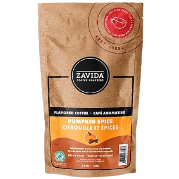 Zavida Pumpkin Spice Medium Roast All Purpose Ground Coffee 340g