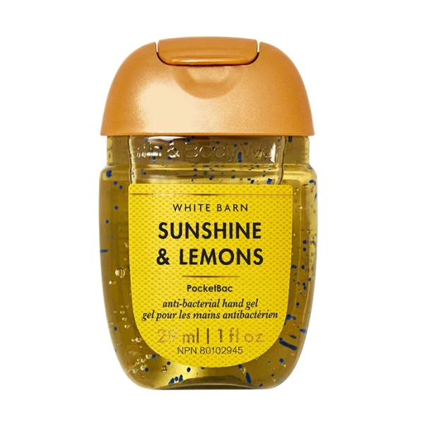 Bath & Body Works Sunshine & Lemons PocketBac Anti-Bacterial Hand Gel 1 fl oz/29 ml