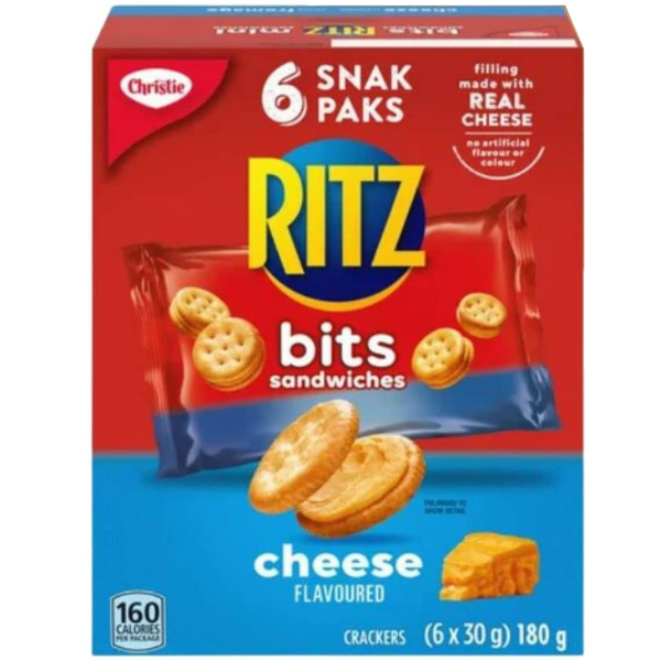 Christie Ritz Bits Sandwiches Cheese Flavoured 6x30g
