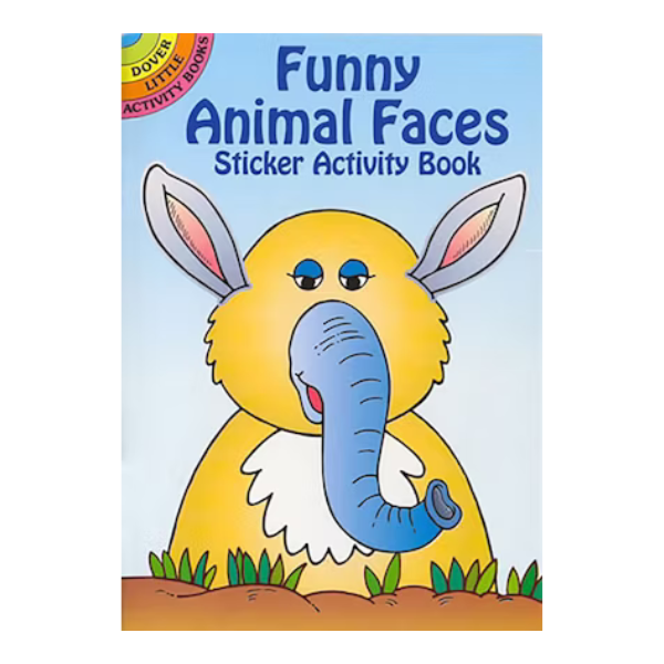 Dover Funny Animal Faces Sticker Activity Book