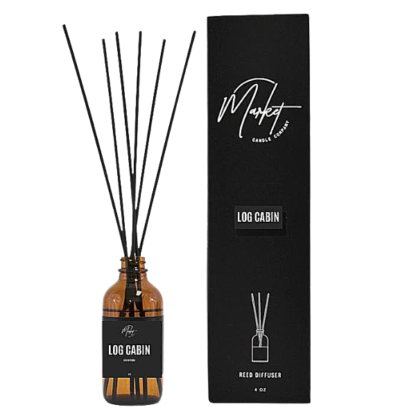 Market Candle Company - Log Cabin Reed Diffuser 4oz