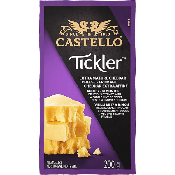 Castello Tickler Cheddar Extra Mature Cheese 200 g