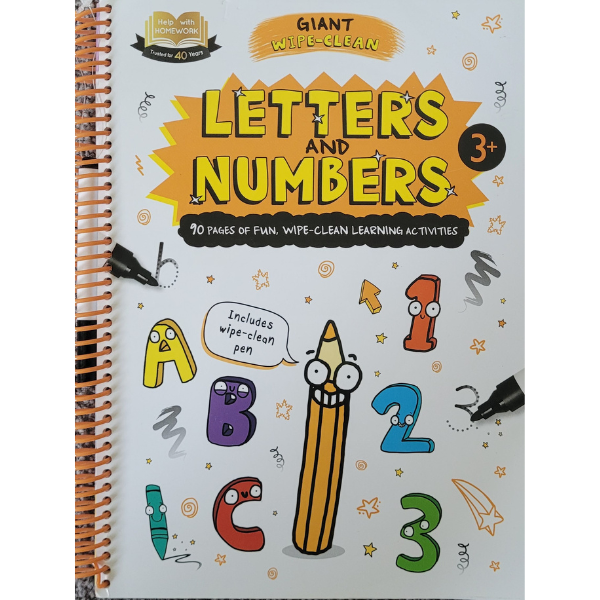 Letters and Numbers Giant Wipe-Clean (Help With Homework)