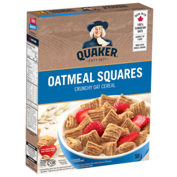 Quaker Oatmeal Squares Cereal 500g