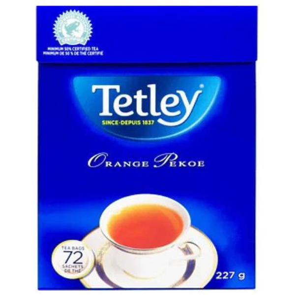 Tetley Tea - Orange Pekoe Tea 72ct 227g