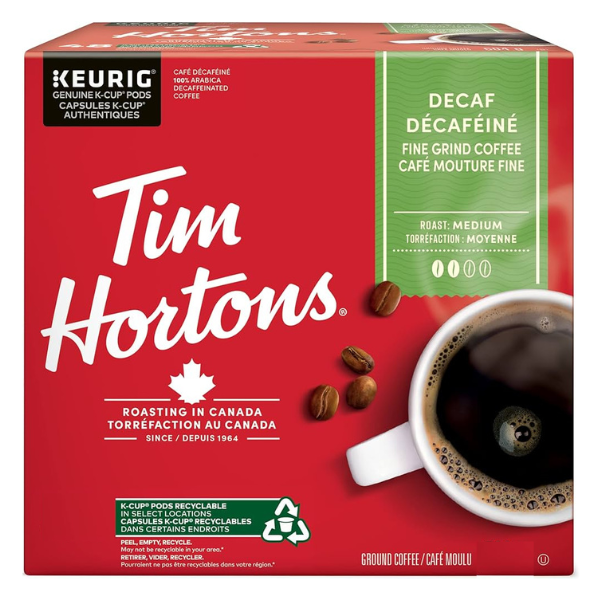Tim Hortons Decaf Coffee K-Cups 20ct