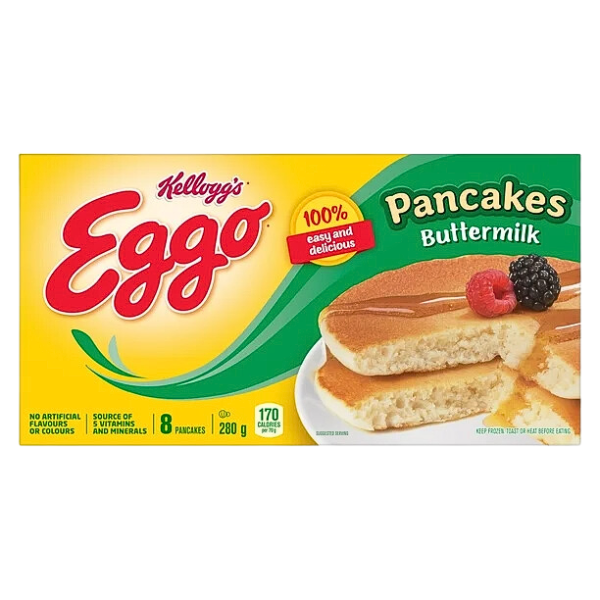 Kelloggs Eggo Buttermilk 8 Count Pancakes 280 g