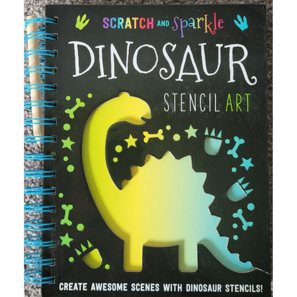 Dinosaur Stencil Art (Scratch and Sparkle)