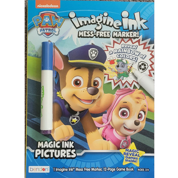 Imagine Ink Picture Book with Mess-Free Marker - Paw Patrol