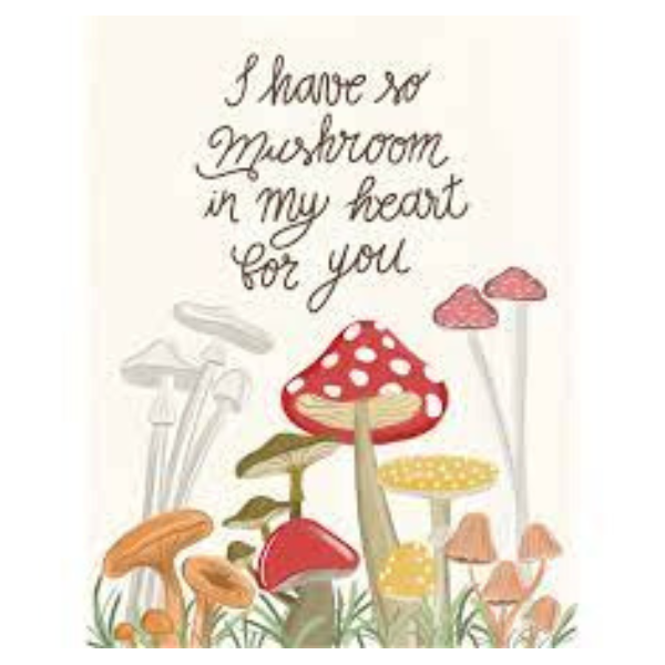Paige & Willow Mushroom in My Heart Card
