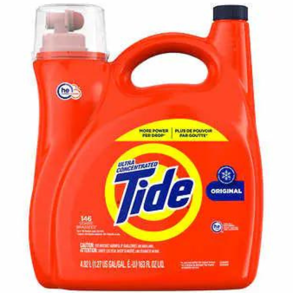 Tide Ultra Concentrated Original Liquid Laundry Detergent 146 Loads 4.82L