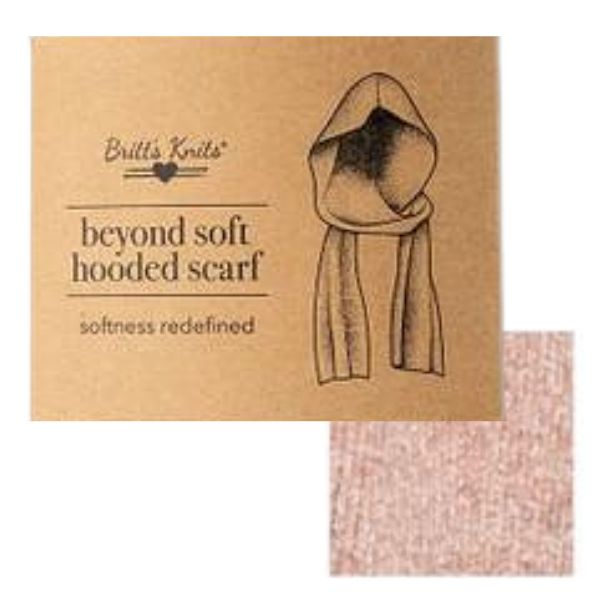 Britts Knits Beyond Soft Hooded Scarf - Pink